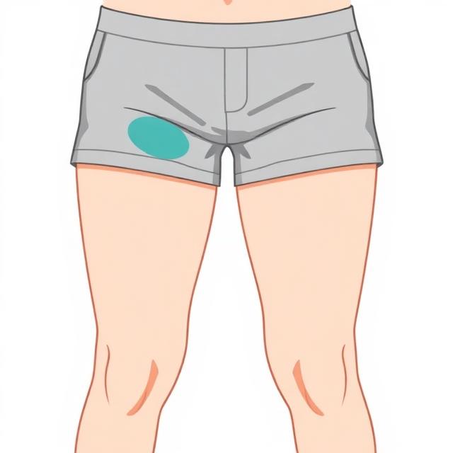 Illustration of the thigh injection area